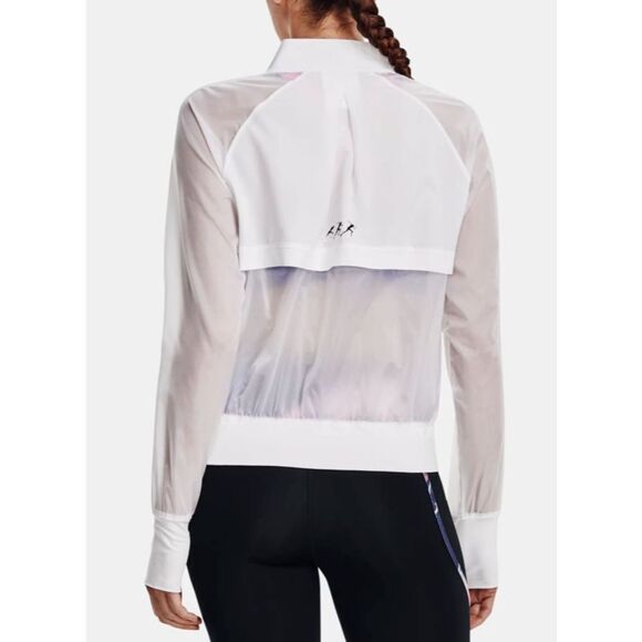 Under Armour 1373448 100 Women's Sz XL White Run Anywhere Storm Jacket - Picture 2 of 12